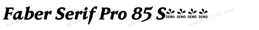 Faber Serif Pro 85 S字体转换